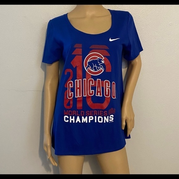 Nike tee Chicago Cubs shirt top size L - Picture 4 of 9